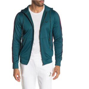 True Religion Racer Stripe Zip-Up Hoodie